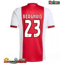 Camisa de Futebol Ajax Steven Berghuis #23 Equipamento Principal 2025-26 Manga Curta